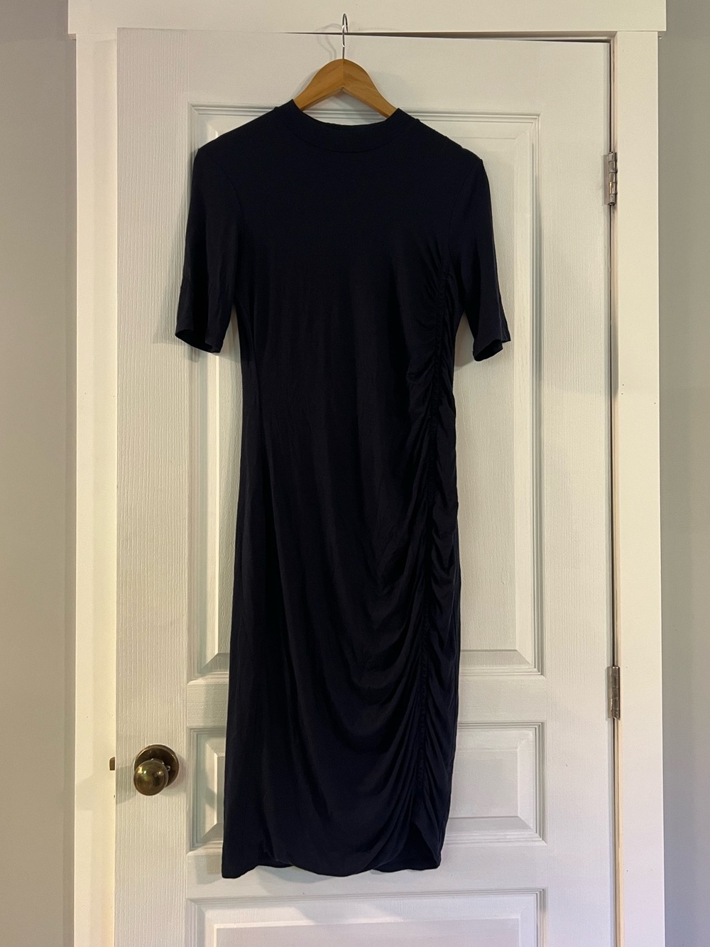 Banana Republic Navy Midi Jersey Dress